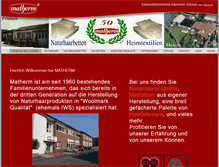 Tablet Screenshot of matherm.de